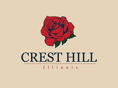 City of Crest Hill Logo branding city illinois illustration logo vector