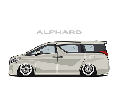 Toyota Alphard Vector illustration design graphic design illustration vector