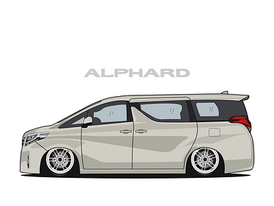 Toyota Alphard Vector illustration design graphic design illustration vector