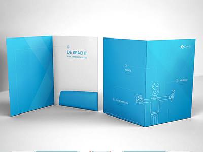 Document folder brochure character corporate document folder illustration