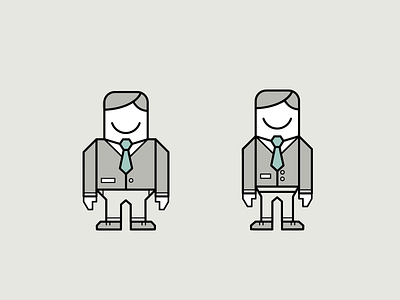 Happy Corporates character corporate grey icon illustration line line icon