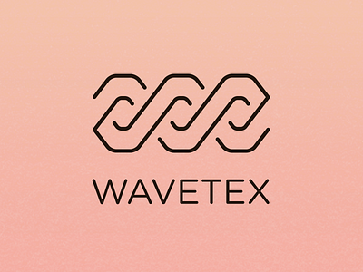 Logo Wavetex corporate identity line lines logo textile texture wave