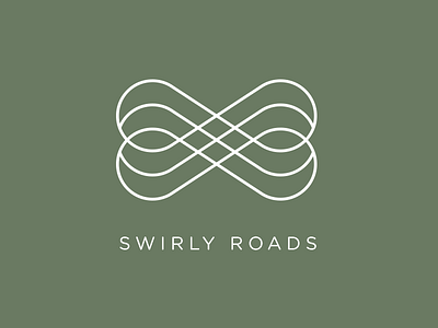 Swirly Roads logo branding design dimensions icon identity lines logo roads swirls