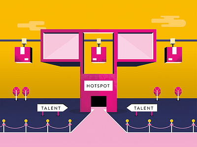 Talent Hotspot colors editorial hotspot illustration talent