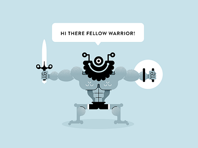 OOGT warrior mascot new website branding character design illustration mascot warrior website