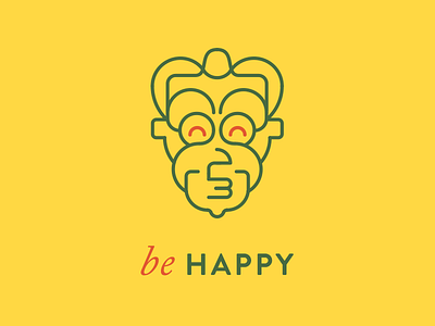 Happy Face character design face happy icon illustration line