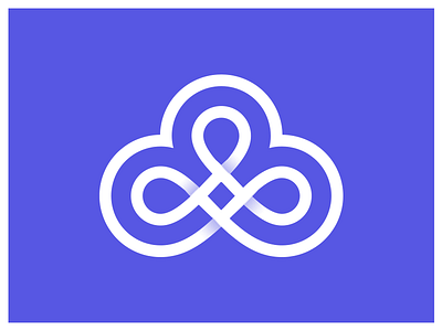 Logo design eco-platform brains cloud design flow icon logo omnichannel