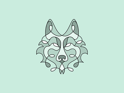 Wolf line design animals design icon illustration line lines logo nature pack wolf wolves
