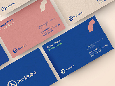 ProMatre | Card Design brand identity branding cards graphic design hospital logo logo design maternity visit card