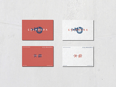 salmoura branding cards restaurant seafood