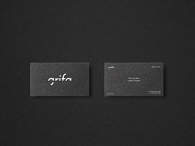 grifa branding card cards logo