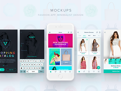 Mockups app design ecommerce app fashion app invision ios layout mockups prototype shopping app ui visual design