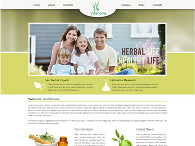 Vitanova home page landing page ui ux website designing