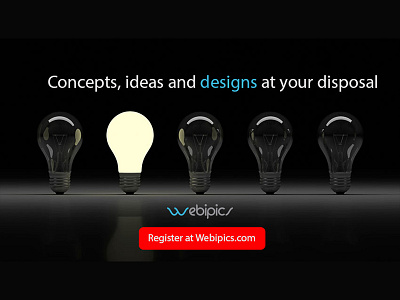 Register @ Webipics.com creative portfolio emailer