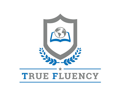 True Fluency logo logo designing