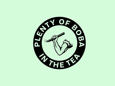 Plenty of Boba in the Tea boba branding bubble tea design icon identity illustration illustrator logo mark type vector