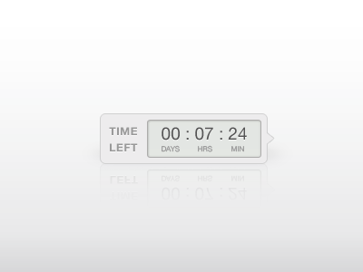 Timer interface ui web