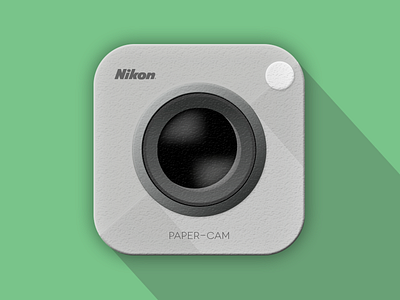 Nikon Paper-Cam iOS Icon cam camera ios nikon nikon canera