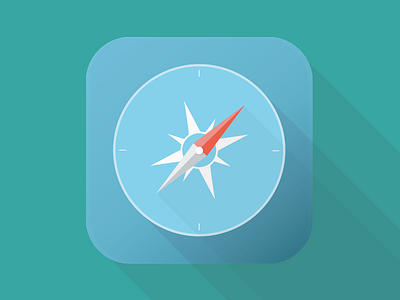 Safari iOS Flat Icon