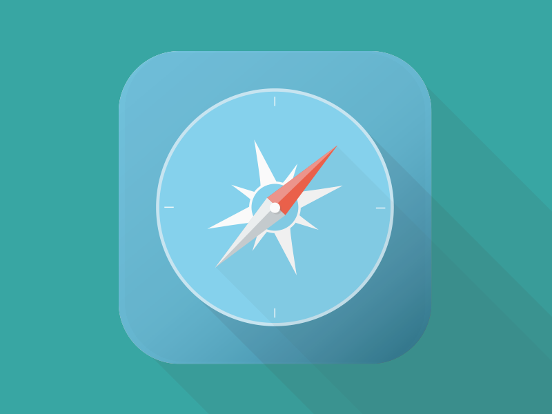 Safari Ios Flat Icon By Fabrizio Del Gaudio On Dribbble