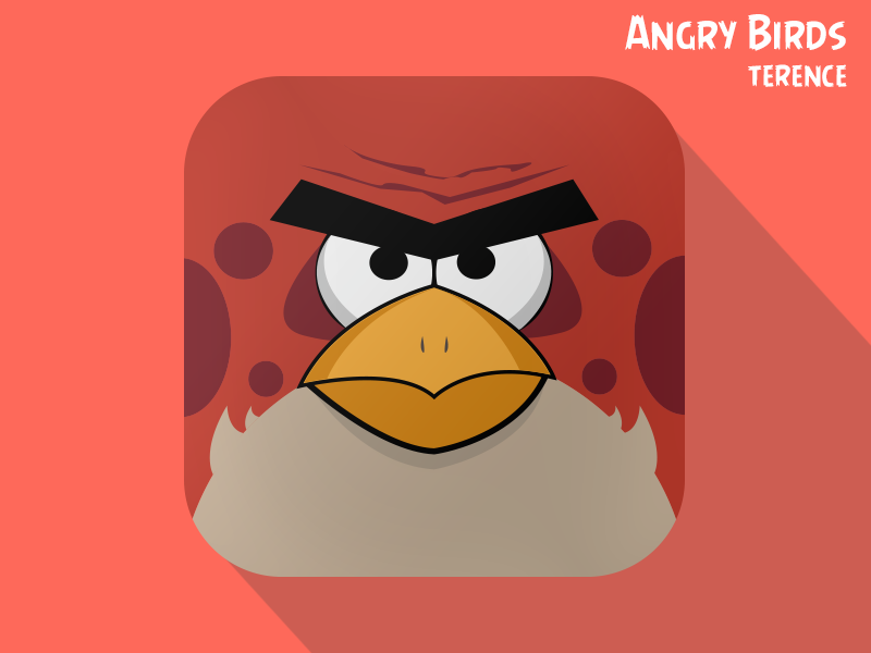 Terence Angry Birds Ios Icon By Fabrizio Del Gaudio On Dribbble