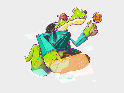 Croc tag art character design freelancer illustration illustrator mockup photoshop sorrypanic website