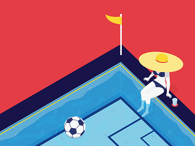 Pool Side football