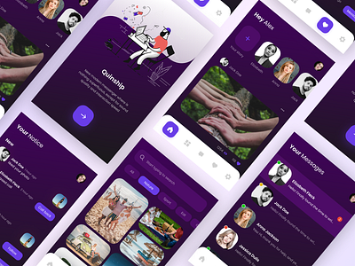Quinship — New Messenger app app design application design ios ios app design messenger messenger app social app soon ui ui elements uidesign uiux ux uxdesign