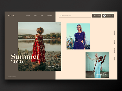 N-F-W Fashion Industry Website branding clean design fashion fashion brand minimal ui ui elements uidesign ux web web design website