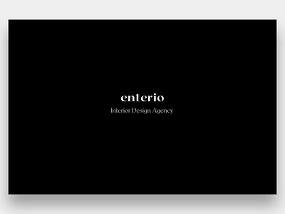 Enterio - Homepage Animation 2020 trends animation animation after effects animation design clean design minimal typography ui ui elements uidesign web design web design website