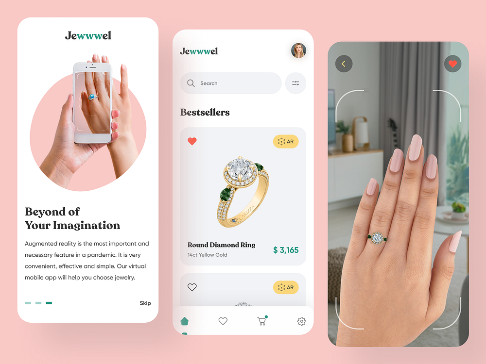 Jewelry App designs, themes, templates and downloadable graphic