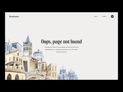 Renaissance 404 Error Page