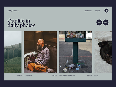 Ashley Wallace — Daily Photos 2020 trends 2021 2021 trend app art direction design landing page layout minimal presentation typography ui ui elements uidesign ux web web design web-design webdesign website