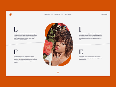 Lillian Cansia — Portfolio Concept 2020 trends 2021 trend app design grid grid layout layout minimal portfolio typography ui ui elements uidesign ux web web design web design webdesign website website design