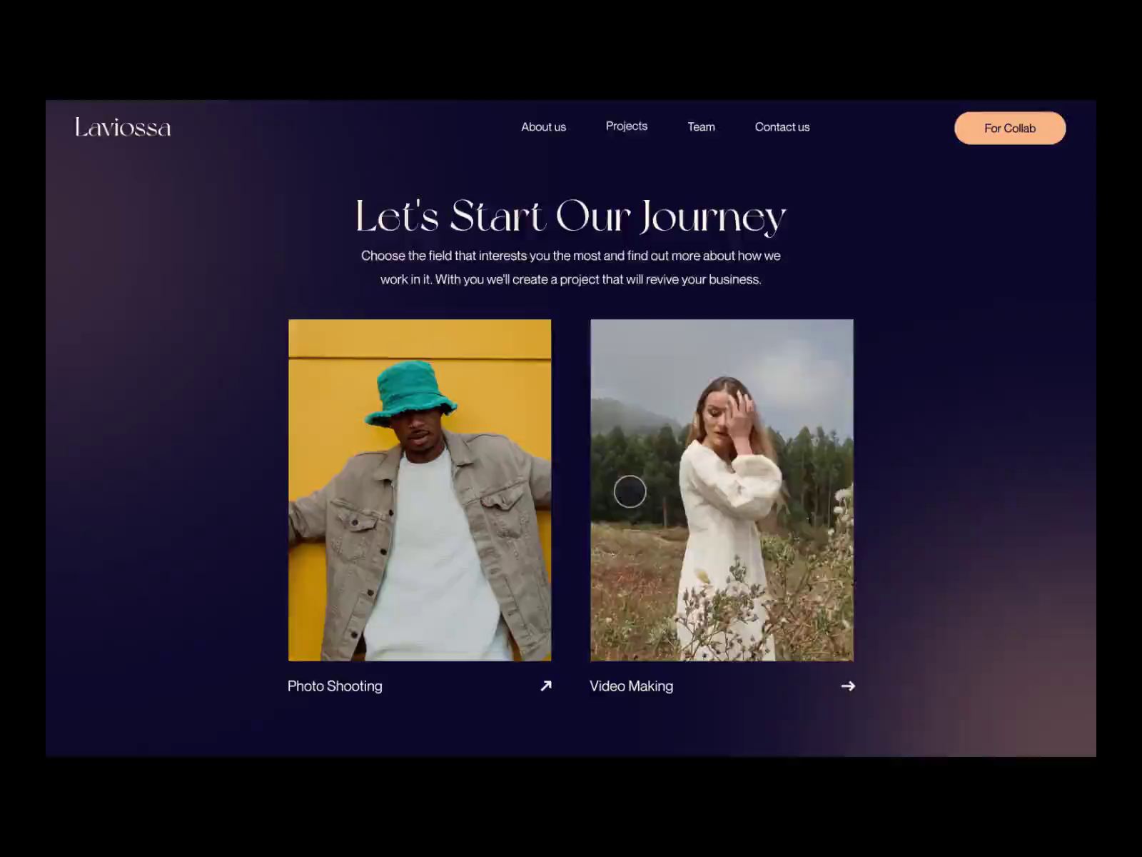 Laviossa — Photo & Video Studio by Alex Tkachev on Dribbble