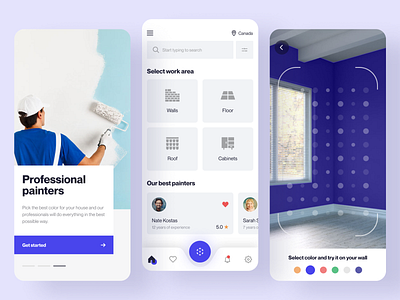 AR Painters App app app design ar ar app branding design illustration logo mobile mobile app mobile application ui ui elements ui ux uidesign ux ux design vr app web