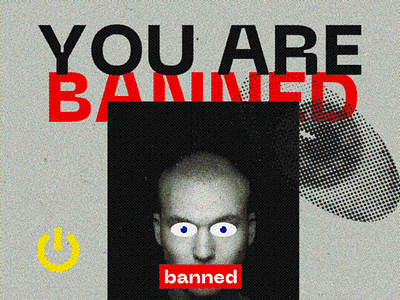 banned ban clean creative design experiment graphic graphic design illustration layout post poster poster design ui ui elements uidesign ux visual visual experiments web web design