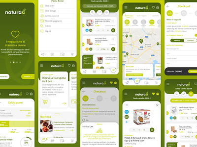 Click & Collect App app app concept app design app ui dailyui ecommerce app ecommerce design ecommerce shop food groceries natural naturasi ui deisgn ui desgin vector