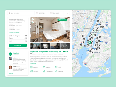 Hptel booking booking dailyui dailyui67 design gallery hotel hotel booking map pin reviews ui deisgn web page webdesign website