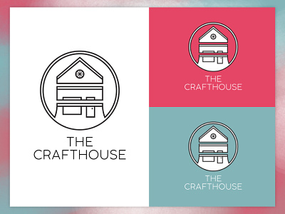 THE CRAFTHOUSE LOGO branding circle circular color color scheme crafthouse design house identity logo vectorbird