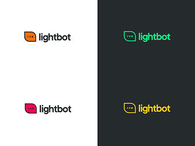 Lightbot logo v1 branding color logo logo process