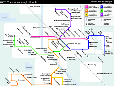 Utrecht Transit Map by Max Nagtegaal on Dribbble