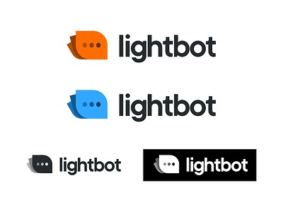 Lightbot branding variations branding branding and identity color logos