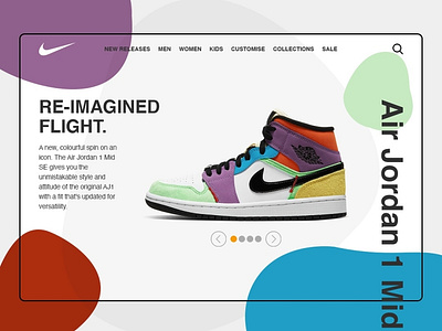 Nike Air Jordan Daily UI dailyui design ui webdesign website websitedesign