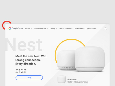 Google Nest WiFi dailyui design ecommerce webdesign website websitedesign