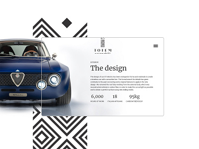 Daily UI - Totem Automobili exterior dailyui design webdesign website websitedesign
