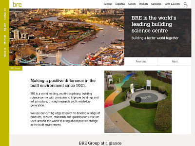 Corporate site layout reshuffle