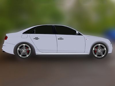 Audi S4 in Photoshop