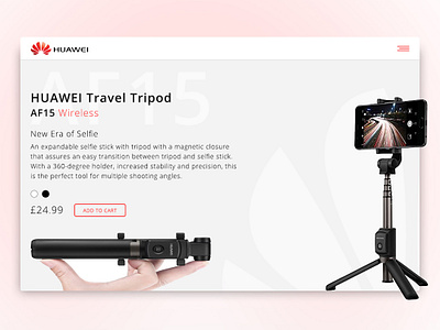 Daily UI - Huawei Selfie Stick dailyui ecommerce product page