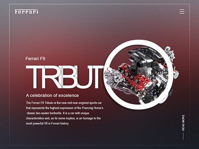 Daily UI - Ferrari F8 Tributo dailyui ferrari